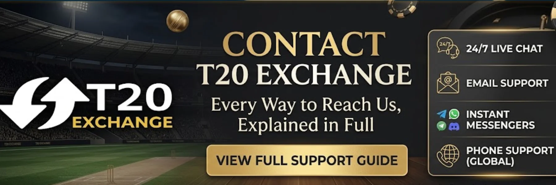 Contact T20 Exchange – Every Way to Reach Us, Explained in Full